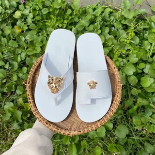 dép đôi nam nữ full trắng