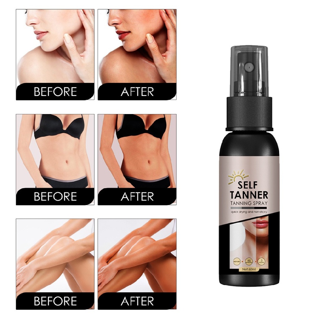 [Hàng mới về] Xịt làm rám nắng da tự nhiên lâu trôi 60ml