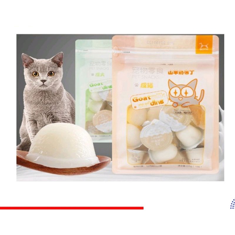 1 túi 15 viên Pudding sữa dê bổ sung canxi cho mèo viên 15g