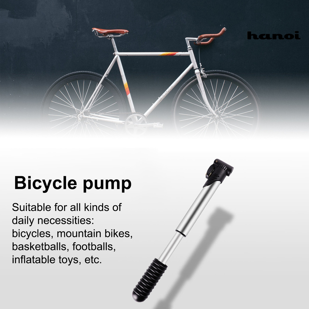 Dụng Cụ Bơm Xe Đạp Mini Bằng Thép Không Gỉ Tiện Dụng