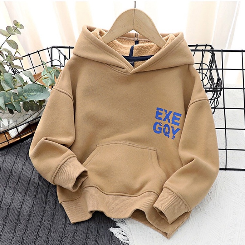 Áo khoác nỉ bông hoodie cho bé trai bé gái từ 15-65KG size đại áo khoác trẻ em EXE