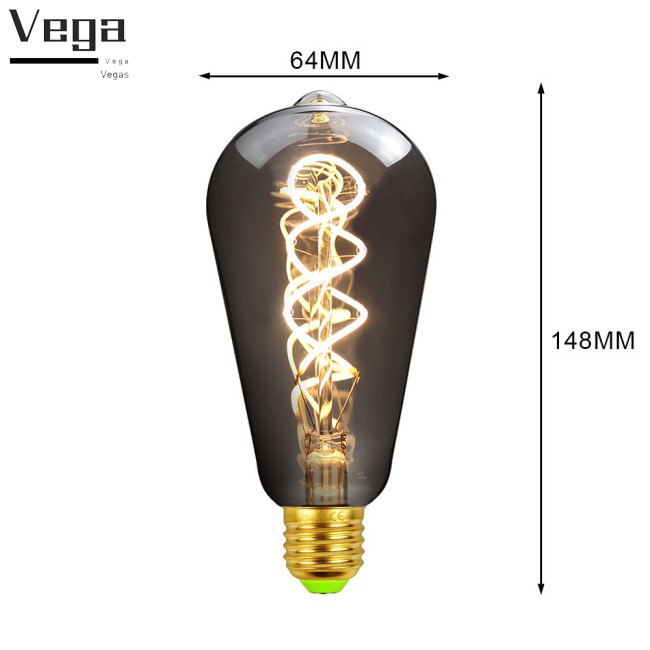 Bóng Đèn Dây Tóc Edison St64 220v