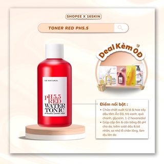 Toner PH 5.5 Red Water Tonic 250ml I Nhập Khẩu Chính Hãng Hàn Quốc