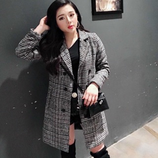 Áo dạ dáng dài 2 lớp hàng loại 1 size M L