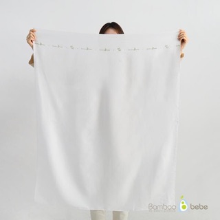 Set 5 khăn đa năng sợi tre Bamboo Bebe màu trắng (110.90cm)