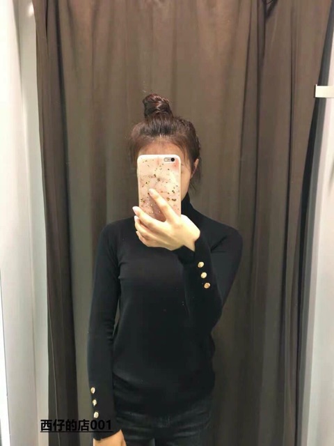 Áo len cổ lọ zara xuất