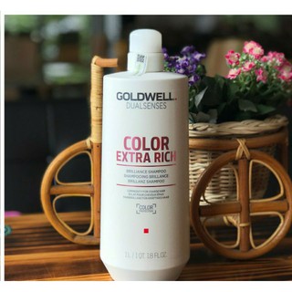 Dầu Gội -Xả Giữ Màu Tóc Nhuộm Goldwell Color Extra Rich 1000ml