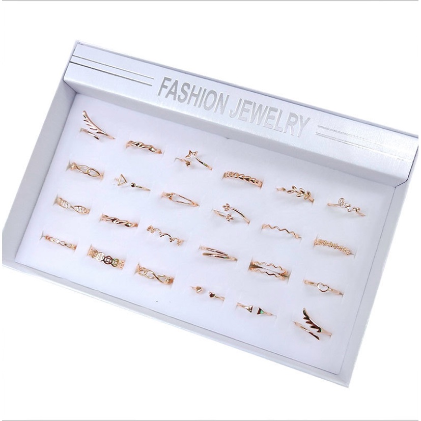 Nhẫn nữ nhẫn hở mạ vàng 18k đính đá thời trang hàn quốc siêu cá tính