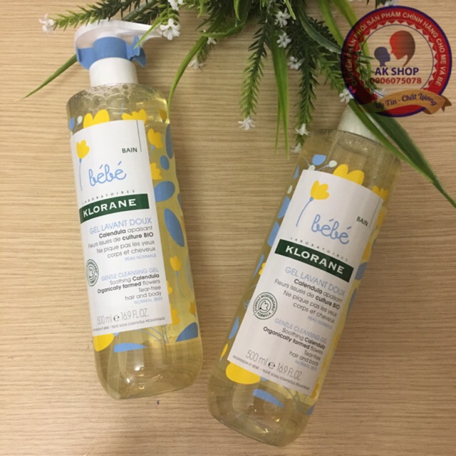 Sữa tắm gội 2 in 1 Klorane bebe Pháp