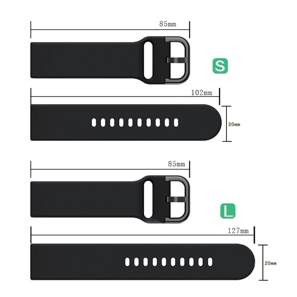 Dây Đeo Silicon 20mm Thay Thế Thời Trang Cho Đồng Hồ Thông Minh Samsung Galaxy Active 2