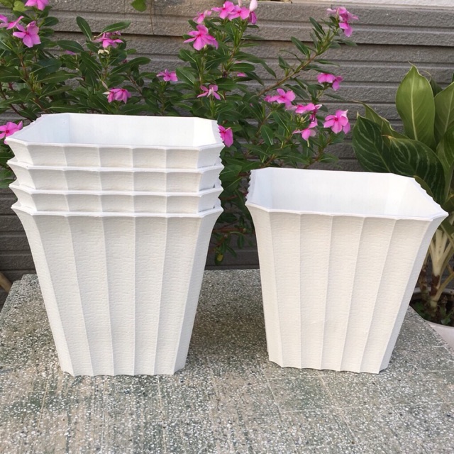 Chậu nhựa vuông trồng cây 22*22*14cm