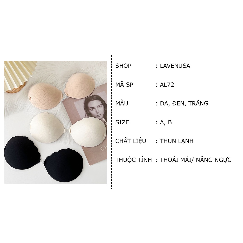 Miếng dán ngực bàn tay hình sóng cài tròn tiện dụng nâng ngực LAVENUSA AL72