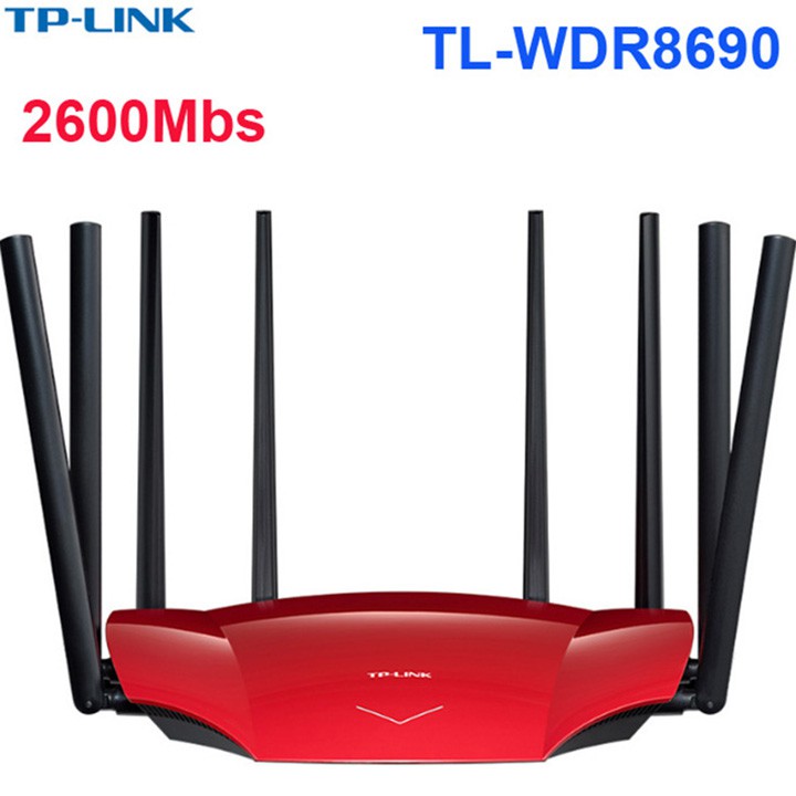 Router wifi 8 râu TpLink AC2600 WDR8690 2.4gHz 5Ghz xuyên tường 5dBi 4 cổng Lan - Bảnh hành 12 tháng