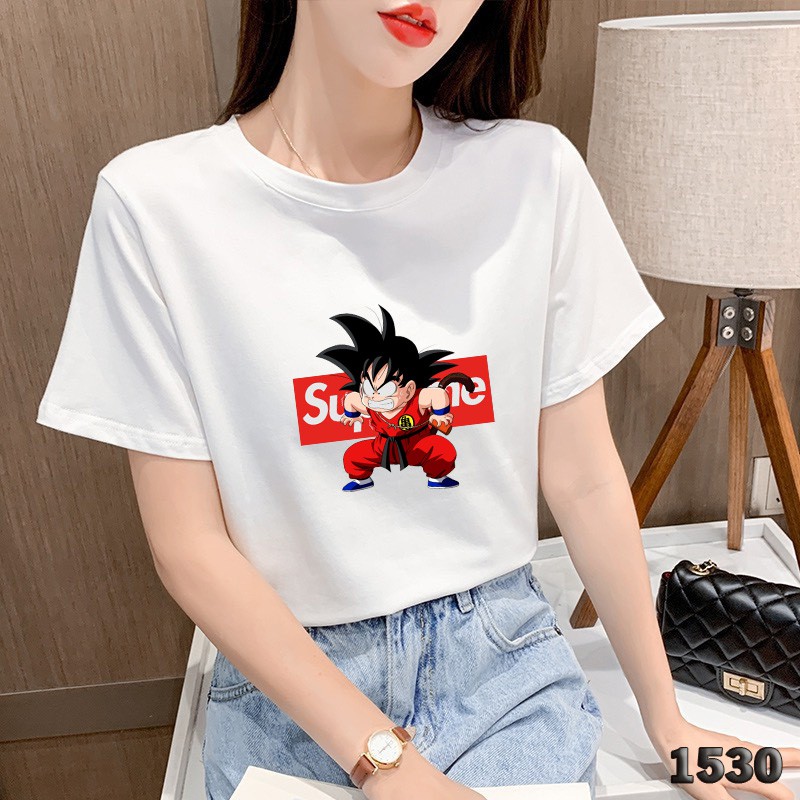 ÁO THUN UNISEX TAY NGẮN NHIỀU MẪU IN HÌNH SONGOKU GOKU GOHAN 7 VIÊN NGỌC RỒNG SUPER SUPREME ft OFF WHITE M W  SIÊU HOT