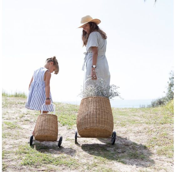 Xe kéo LUGGY Dùng Làm Đồ Chơi Cho Bé, Trang Trí, Cắm Hoa, Để Đồ Tư Nhân Cho Bé, Đựng Đồ Chơi, Quà Tặng