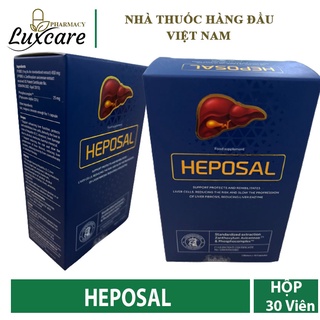 Heposal - Giải Pháp Mới Hiệu Quả Cho Người Bệnh Gan - Hộp 30 Viên - Luxcare