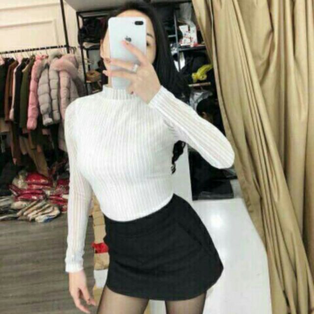 Áo nhũ cổ 3 phân