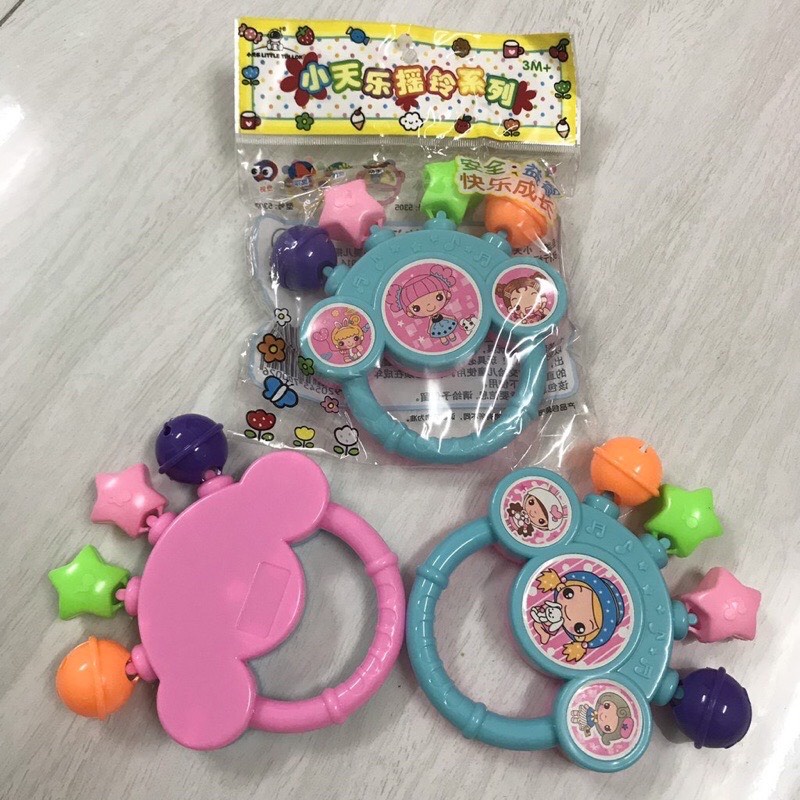 Xúc xắc/ lục lạc cầm tay 4 chuông cho bé