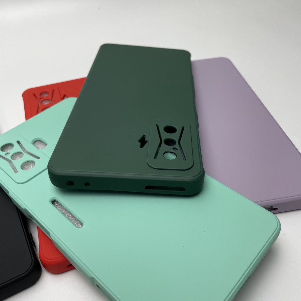 Ốp lưng Xiaomi Redmi K60 / Poco F5 Pro / K40S / K50 Gaming / K50 Pro / Poco F4 GT, Mặt lưng mềm mịn chống bẩn, Viền vuôn