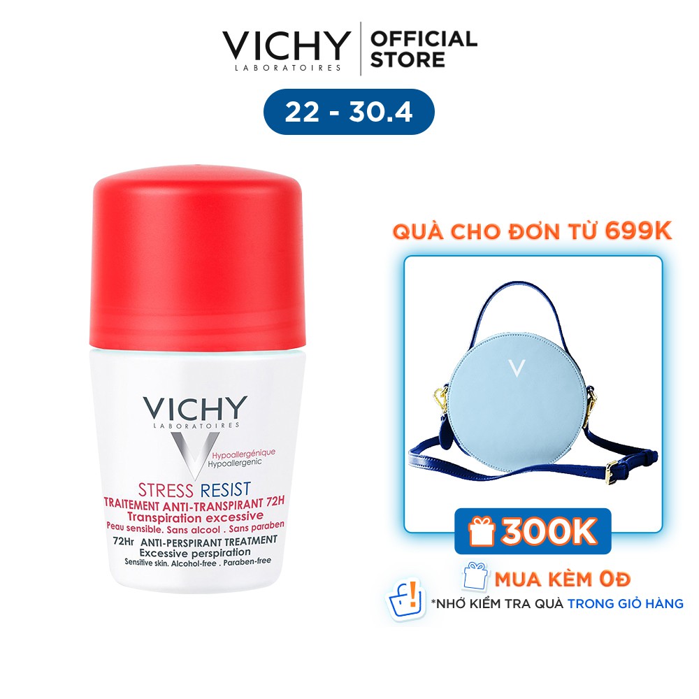 Lăn khô thoáng vùng da dưới cánh tay 72h Vichy Détranspirant Intensif 50ml | BigBuy360 - bigbuy360.vn