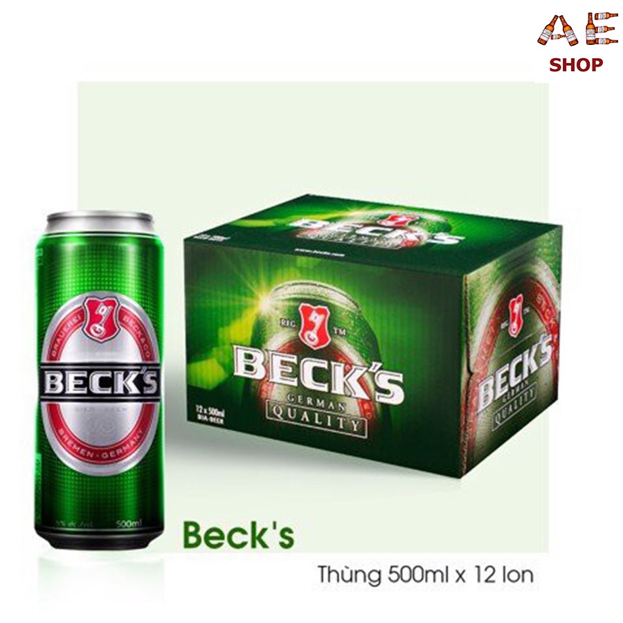 Thùng 12 lon Beck's 500ml