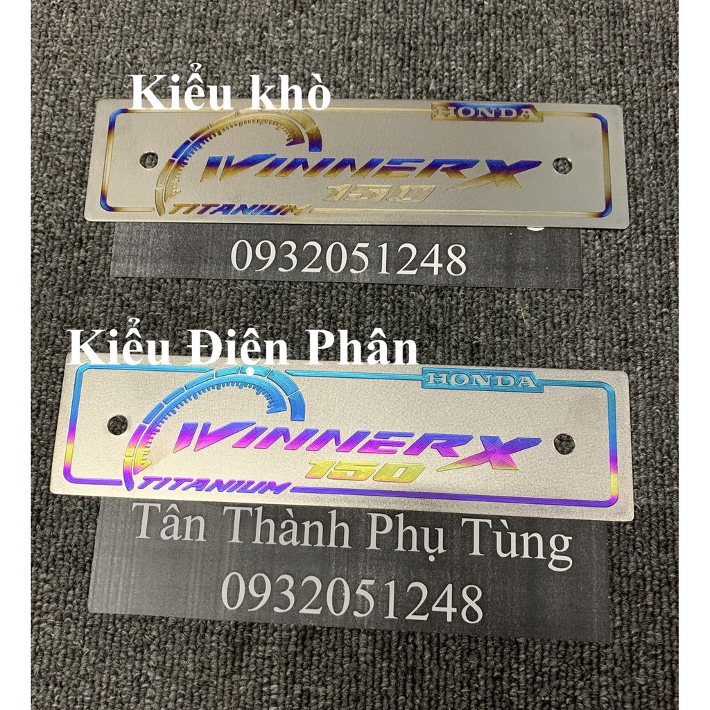 Bảng tên Titan Winner X kèm bass ốc - Đồ Chơi Xe Máy