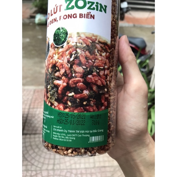 Cơm Gạo Lứt Rong Biển Mè Đen ZoZin hộp 310g