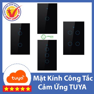 Mặt kính thay thế cho công tắc thông minh Tuya 1,2,3,4 nút