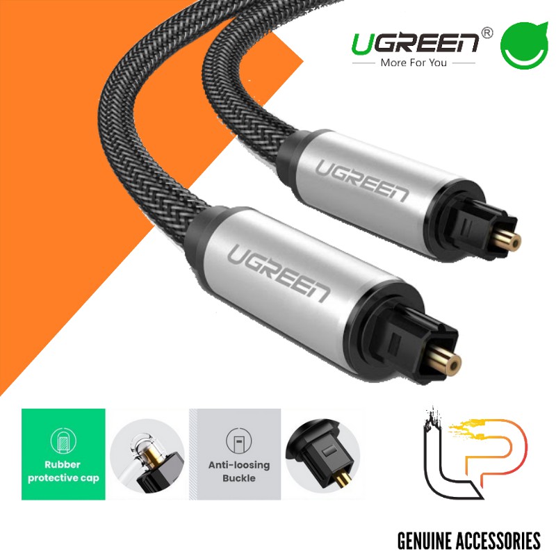 Dây Cáp Optical Audio Ugreen Vỏ Nhôm Bọc Dù Ugreen 10539 - Ugreen 10540 - Ugreen 10541 - Ugreen 10542