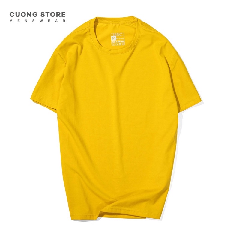 Áo thun nam cổ tròn vải cotton co giãn , dày dặn, dáng suông thoải mãi