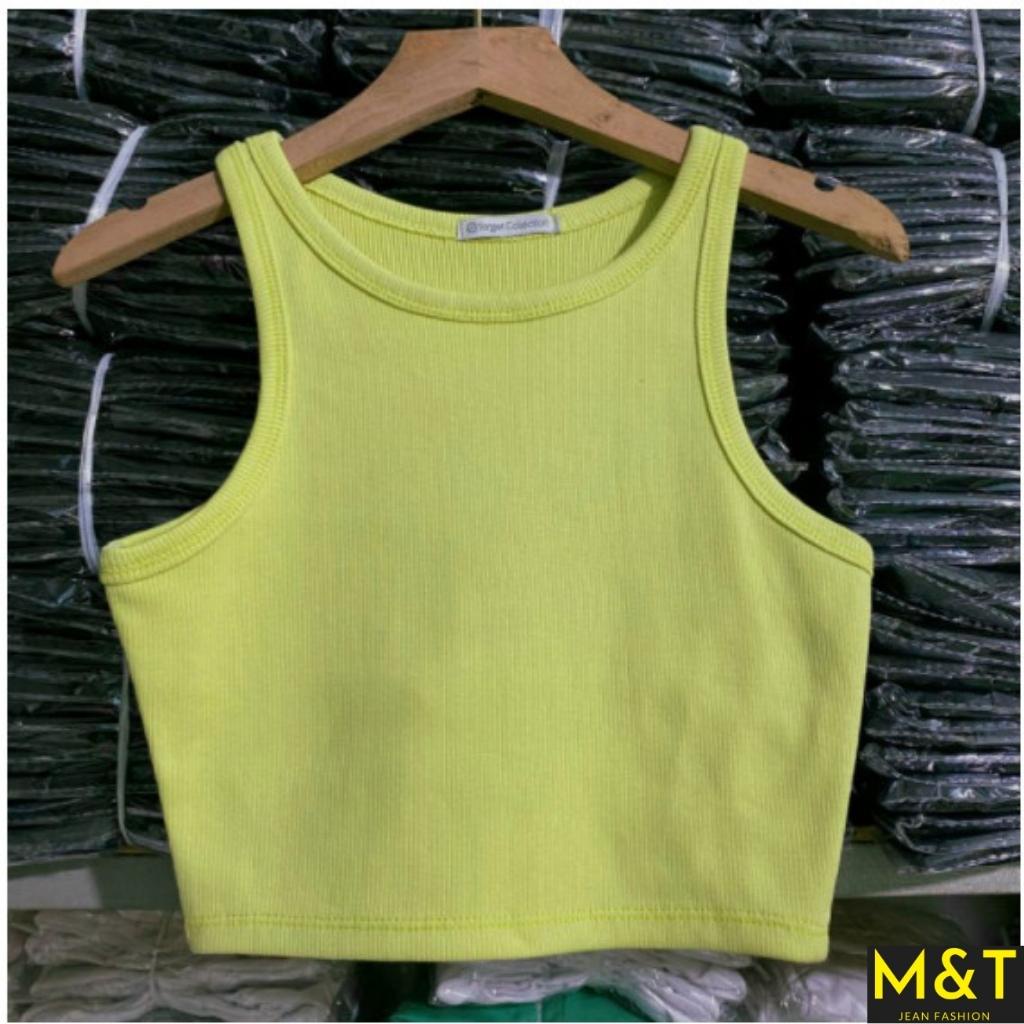 Áo croptop len tăm sát nách thời trang nữ , thun tăm cổ tròn 3 lỗ nữ ulzzang | BigBuy360 - bigbuy360.vn
