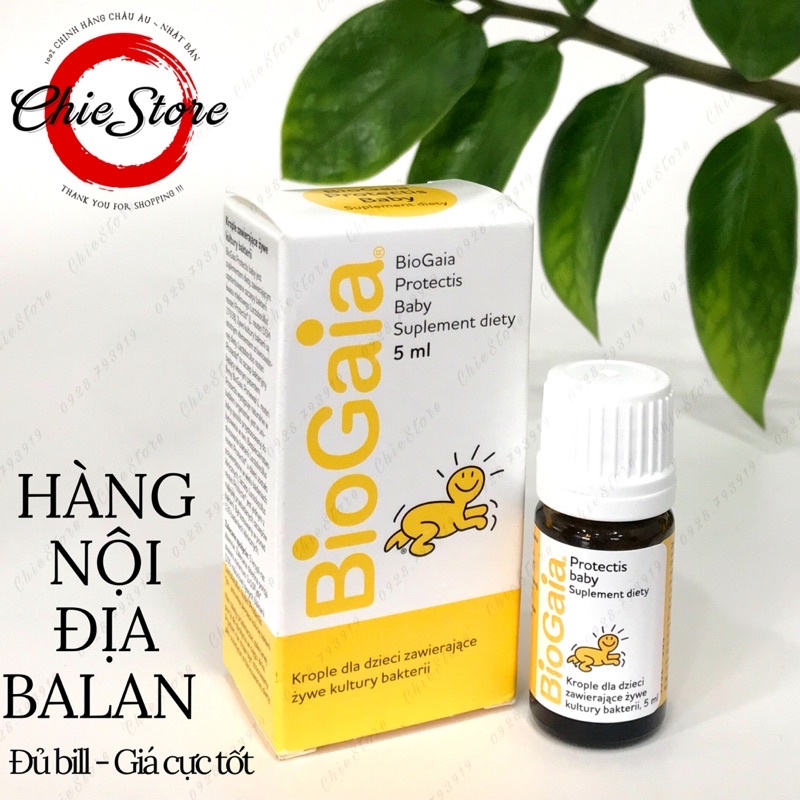 [CHÍNH HÃNG] Men vi sinh cho bé BioGaia Protectis-mẫu mới 2021