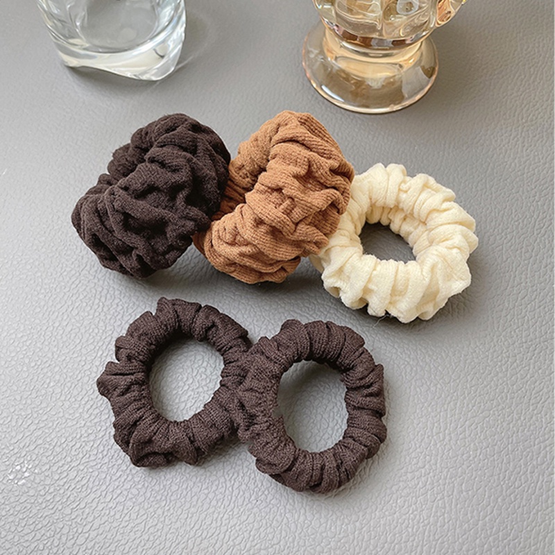 Set 5 Dây Buộc Tóc Co Giãn Cao Cấp Phong Cách Hàn Quốc Mới