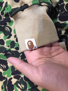 Áo bape jacket xanh rêu