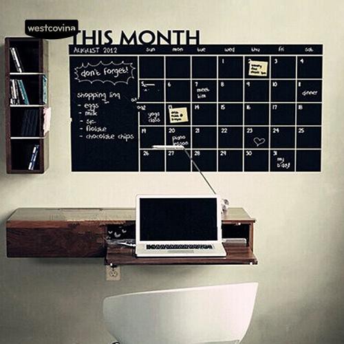 Giấy dán tường hình lịch tháng có thể viết phấn