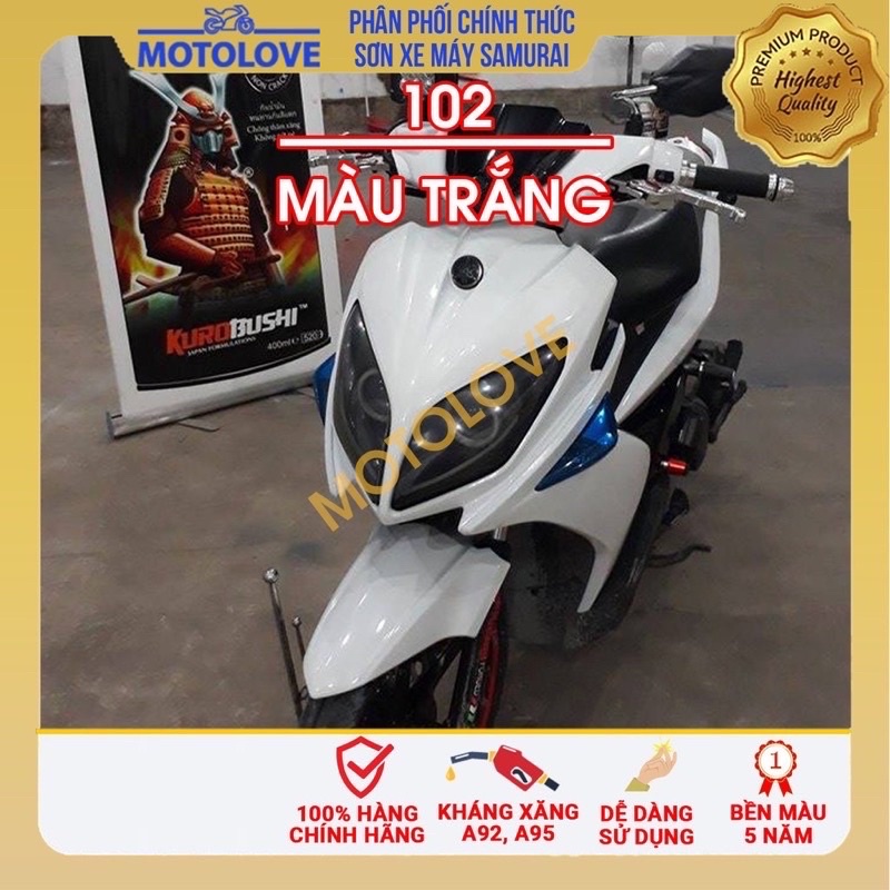 Sơn Sịt Samurai Chính Hãng Màu Trắng 102