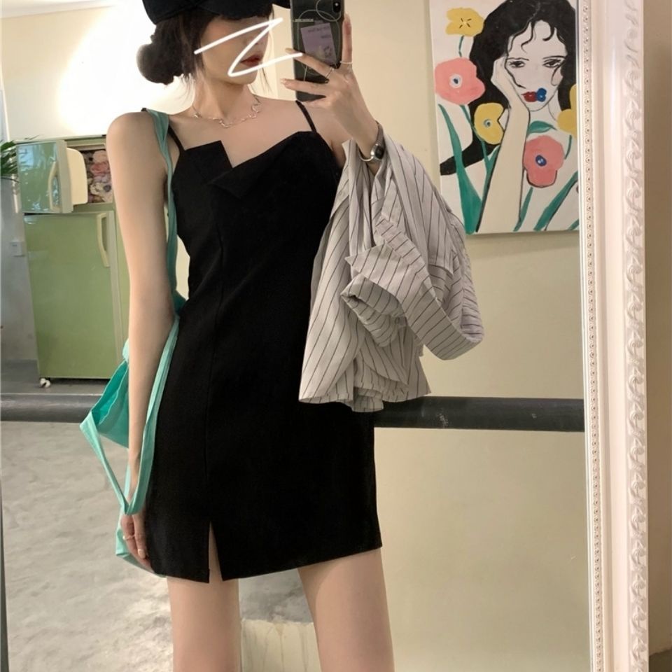 COZOK Đầm Không Tay Thiết Kế Độc Đáo Phong Cách Hàn Quốc