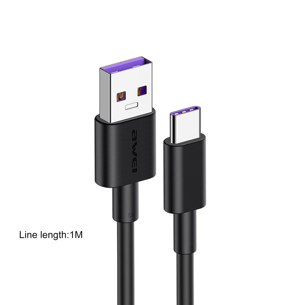 HUAWEI Dây Cáp Sạc Nhanh Usb Type C 5awei Cl-77T Bằng Hợp Kim Nhôm Tiện Dụng