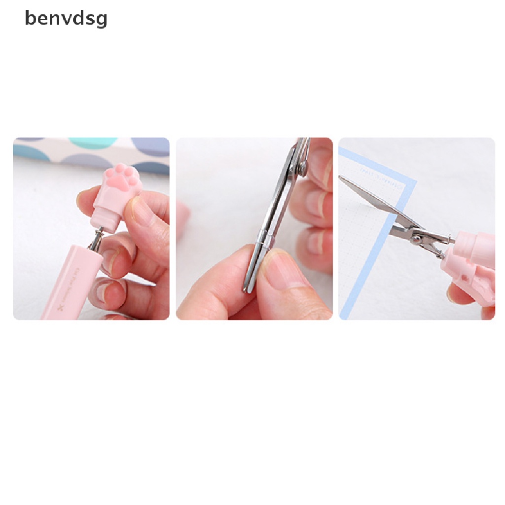 Kéo mini đa năng bằng thép không gỉ hình móng mèo dễ thương