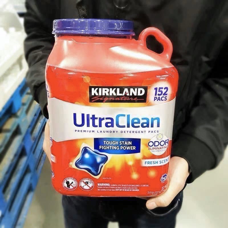 [HÀNG_CHUẨN] Viên giặt Kirkland Ultra Clean Mỹ 152 viên 3,6kg