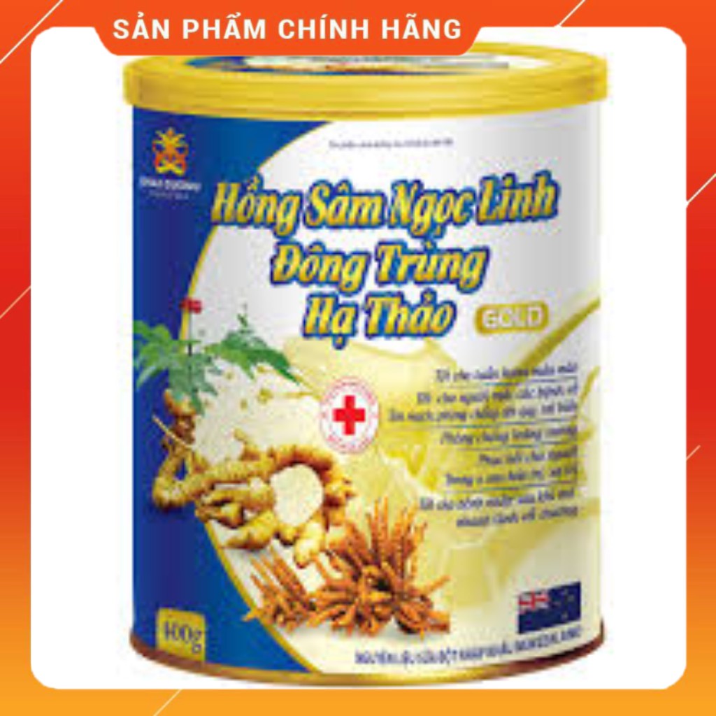 (Chính Hãng)_Sữa Bột Hồng Sâm Ngọc Linh, Đông Trùng Hạ Thảo Gold - 400gr/hộp | Thế Giới Skin Care