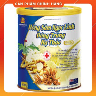 (Chính Hãng)_Sữa Bột Hồng Sâm Ngọc Linh, Đông Trùng Hạ Thảo Gold - 400gr/hộp