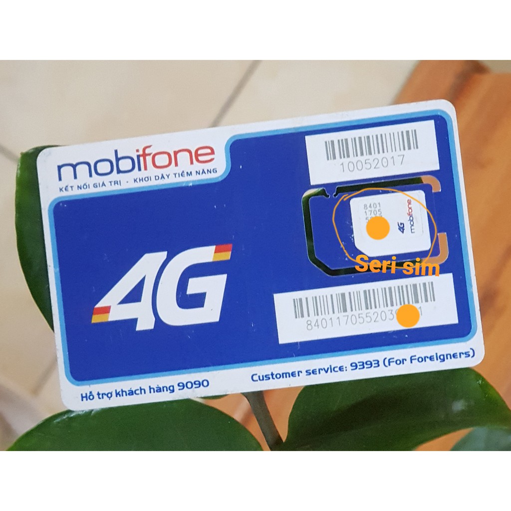 Phôi sim 4G Mobifone tương thích ios14