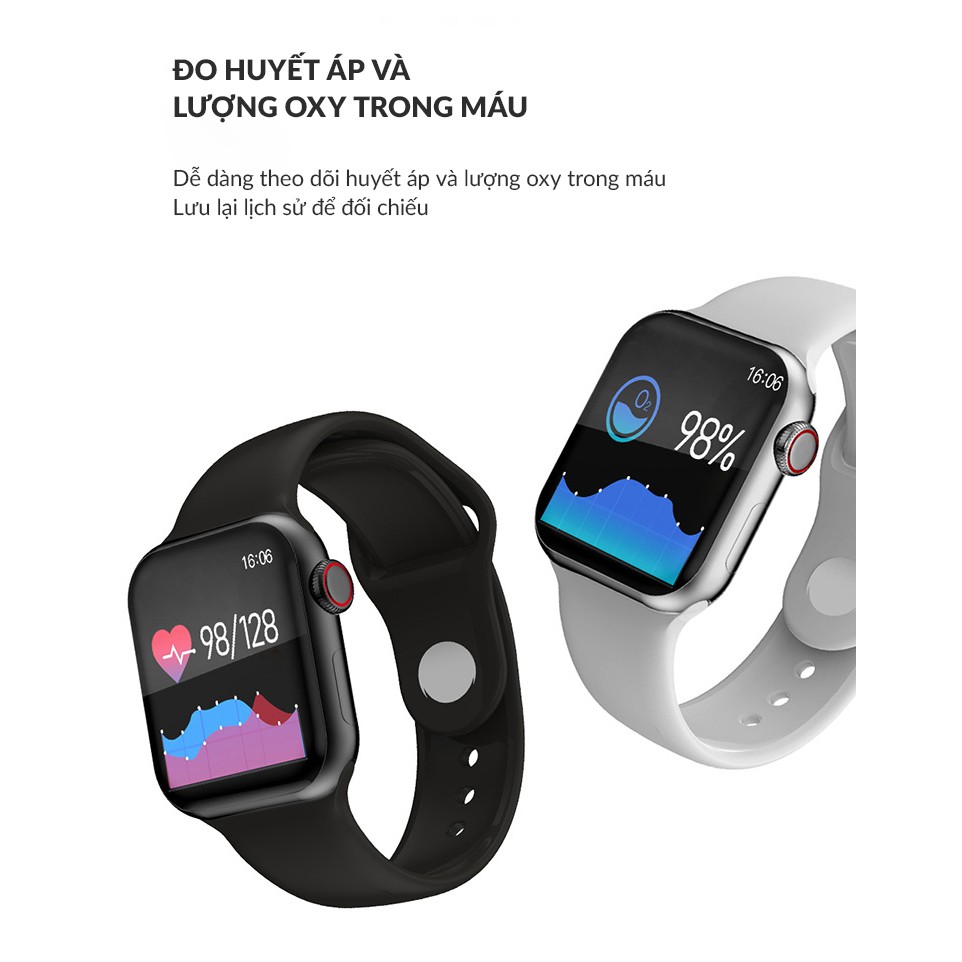 Đồng Hồ Thông Minh SmartWatch T500 - Theo Dõi Sức Khỏe - Nghe Gọi - Chống Nước IP67 - Thay Dây Chung Với AppleWatch 44mm