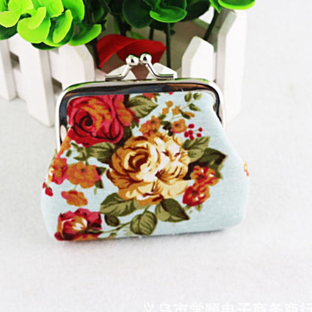 Ví đựng tiền họa tiết hoa phong cách cổ điển xinh xắn | BigBuy360 - bigbuy360.vn