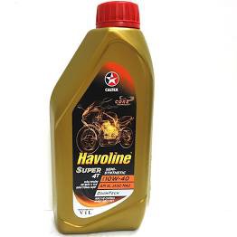 Nhớt tổng hợp 1 Lít 10W40 Ma2 Havoline Super 4T Semi Synthetic SAE 10W40 SL Caltex dầu xe máy số 1L