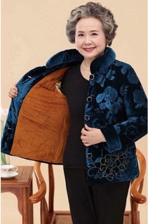 Áo Nhung Lót Lông Bà Già