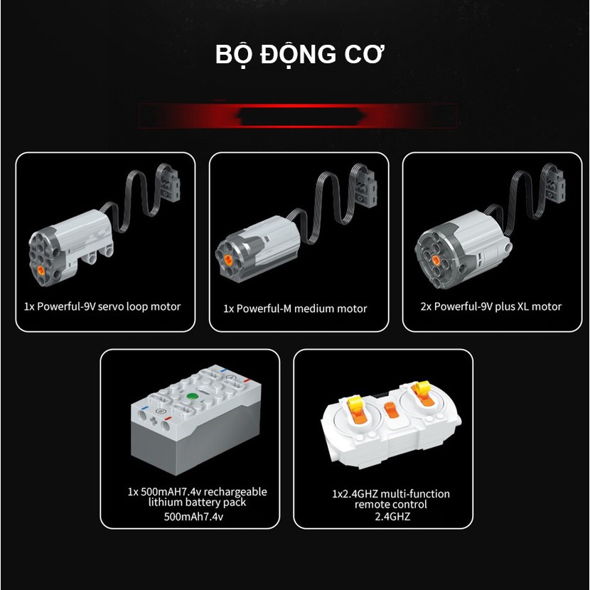 Đồ Chơi Lắp Ráp Kiểu Lego Mô Hình Siêu Xe Điều Khiển Từ Xa RC LAMBORGHINI LAMBO V12 VISION GT Với 2527 Mảnh Ghép