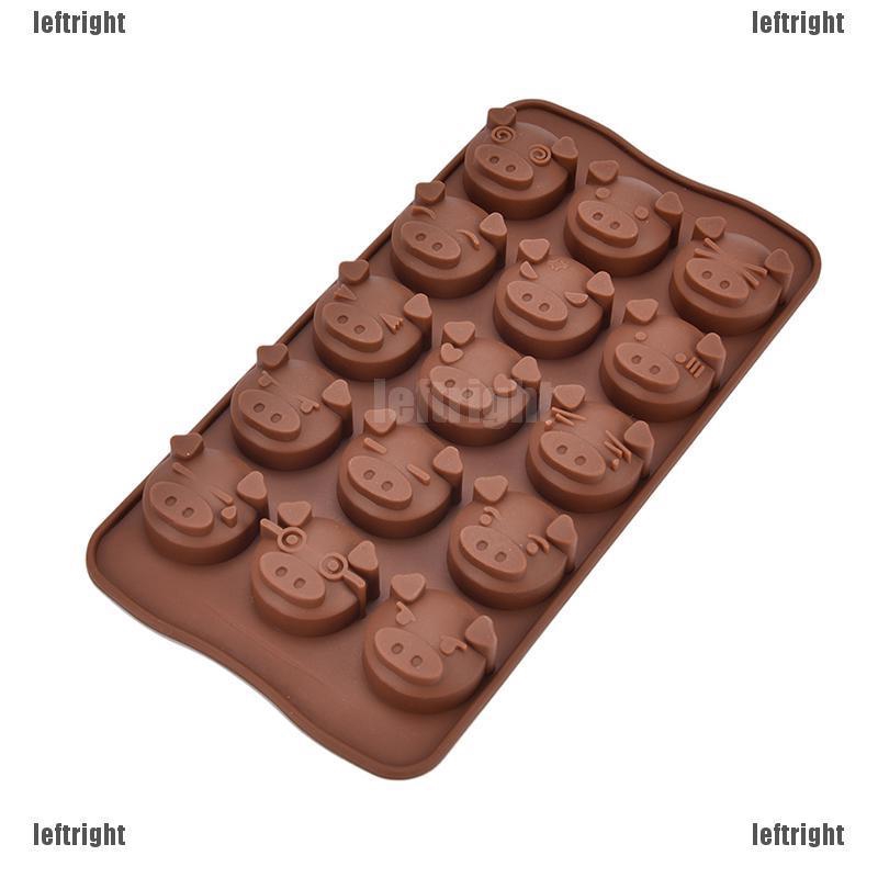 1 Khuôn Làm Bánh &amp; Socola Hình Heo Con Bằng Silicone DIY