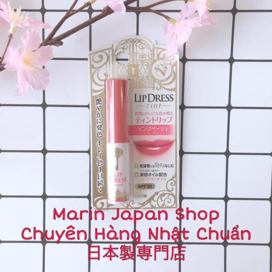 (Sale 250k-->>140k ) Son dưỡng môi Lip Dress có màu dạng son tint của Omi Nhật Bản - Made In Japan